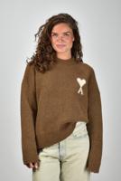 Ami Paris trui ADC Nuage UKS836.KN0135 noisette/ecru - thumbnail