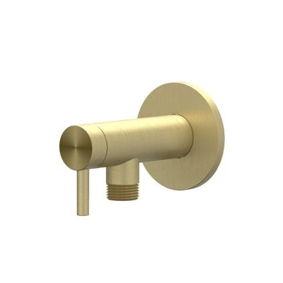 Hoekstopkraan IVY 1/2 3/8 RVS316 Geborsteld Mat Goud PVD