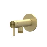 Hoekstopkraan IVY 1/2 3/8 RVS316 Geborsteld Mat Goud PVD - thumbnail