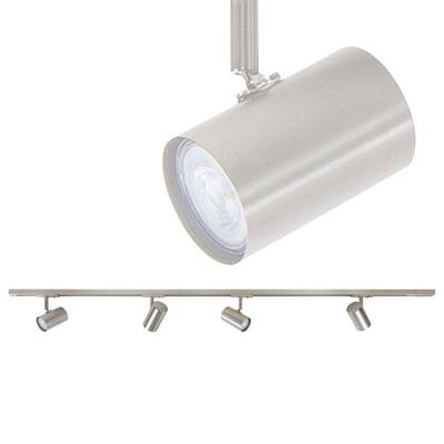 Highlight Railsysteem Trackline 150 cm + 4 cilinder spots mat chroom Highlight Railsysteem Trackline 150 cm + 4 cilinder spots mat chroom