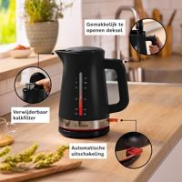 Bosch TWK4M223 MyMoment Waterkoker 1.7L 2400W Zwart/RVS - thumbnail