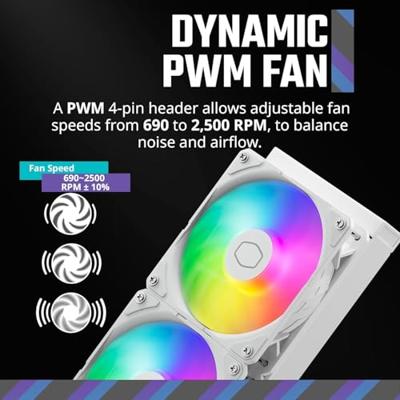 Cooler Master MasterLiquid 240 Atmos ARGB White