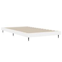 Bedframe bewerkt hout wit 90x200 cm - thumbnail