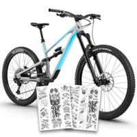 Unleazhed unscratch frame protection film - downhill24 matt - thumbnail