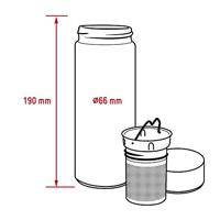 Thermos Vin Bouquet Koraal 300 ml Filter voor infusies - thumbnail