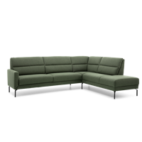 Hoekbank T-500 Donkergroen Stof - thumbnail