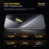 Smartphone Poco X8 PRO MAX 6,83" Octa Core MediaTek Dimensity 9500s 12 GB RAM 512 GB Zwart - thumbnail