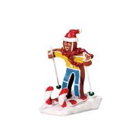 Lemax candy cane skier kerstdorp figuur type 2 Sugar 'N' Spice 2017 - thumbnail