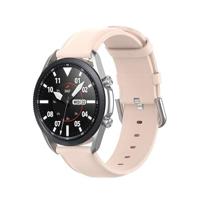 By Qubix - Classic leren bandje - Roze - Compatible met Garmin Vivoactive 6 / Vivoactive 5 / Vivoactive 3 - Compatible Garmin bandje - Bandbreedte: 20mm - thumbnail