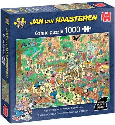 Jan Van Haasteren - Vrolijke Fladderaars Puzzel 1000 stukjes - thumbnail