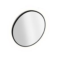 XenZ Ronde Badkamerspiegel Cola 100 cm Zwarte Kaderrand met Rondom Verlichting en Spiegelverwarming - thumbnail