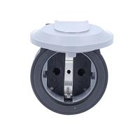 AS Schwabe 62242 Koppeling met randaarde Kunststof 230 V Grijs IP54 - thumbnail