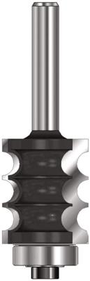 ENT Drievoudige kraalprofielfrees HM R3.2, Met lager, kolf 8mm - 7914850 - 7914850 ENT Drievoudige kraalprofielfrees HM R3.2, Met lager, kolf 8mm - 7914850 - 7914850