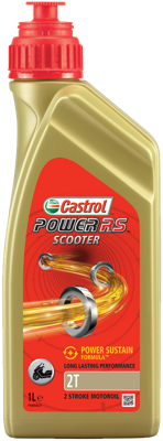 Castrol olie power rs scooter 2t fles à 1 liter