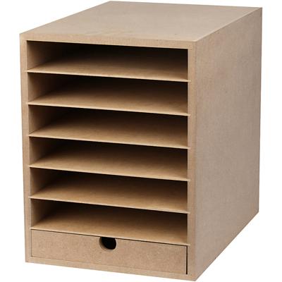 Papier opslag crea com hxbxd 31.5x24.3x32cm mdf