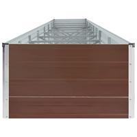 Plantenbak verhoogd 600x80x45 cm gegalvaniseerd staal bruin - thumbnail