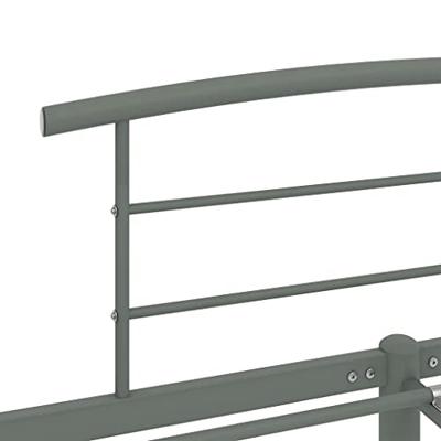Bedframe metaal grijs 140x200 cm