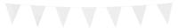 Witte Mini Vlaggenlijn - 3 Meter - thumbnail