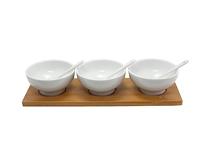 Aperitief set 7-delig met houten plank - thumbnail