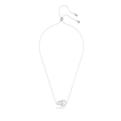 Swarovski 5636497 Ketting Hollow zilverkleurig-wit 38-75 cm - thumbnail