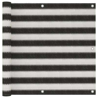 Balkonscherm 90x300 cm HDPE antraciet en wit Balkonscherm 90x300 cm HDPE antraciet en wit
