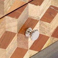 Tv-meubel 120x30x40 cm massief mangohout grijs - thumbnail