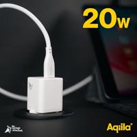 Aqiila W1 USB-oplader 20 W 1x USB-C Wit Binnen - thumbnail