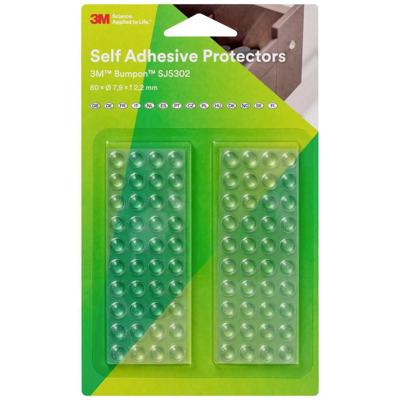 3M SJ 5302 MPCB Apparaatvoet Zelfklevend, Rond Transparant (Ø x h) 7.9 mm x 2.2 mm 80 stuk(s)