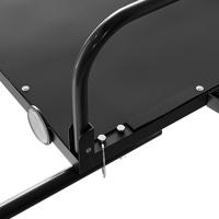 VidaXL Fietstrailer 135x70x37 cm ijzer zwart - thumbnail