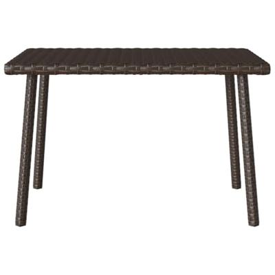 Tuin salontafel rechthoekig 60x40x37 cm poly rattan bruin Tuin salontafel rechthoekig 60x40x37 cm poly rattan bruin