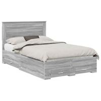 Bedframe met lade met hoofdeinde met opslag Bewerkt hout - thumbnail