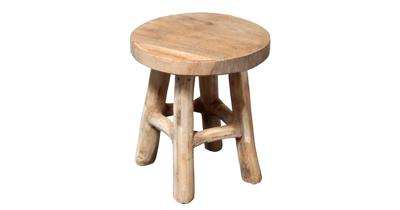 Kruk teak naturel 15x17 cm