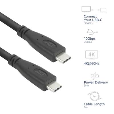 ACT USB 3.0 10Gbps 60W USB Type-C 5m
