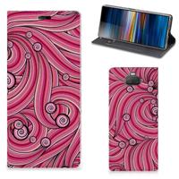 Sony Xperia 10 Plus | Bookcase | Swirl Pink - thumbnail