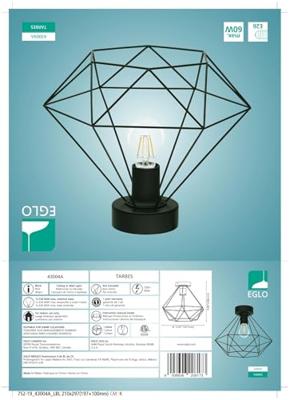 Eglo PlafondlampTarbes Ø 32,5cm - 43004