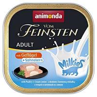 ANIMONDA Vom Feinsten Adult Milkies met Gevogelte en Romige Vulling - Natvoer voor Katten - 100g - thumbnail