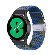 Garmin Forerunner 970 / 570 (47mm) / 255 - Braided nylon bandje - Groen / blauw - thumbnail