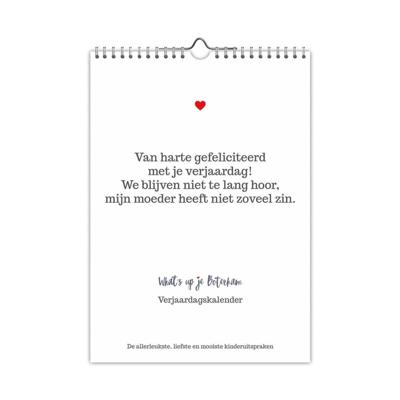 Comello Verjaardagskalender whats up je boterham