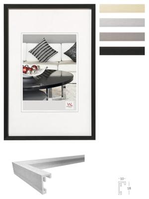 walther+ design AJ130S Wissellijst Papierformaat: DIN A4 Zilver