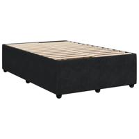 Boxspring met matras fluweel zwart 120x200 cm - thumbnail