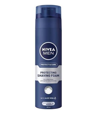 3 x Nivea Men Protect & Care scheerschuim, elk 200 ml