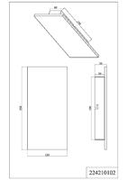 Trio Leistenen wandlampRaven Square 25cm leisteen grijs - 224210102 - thumbnail