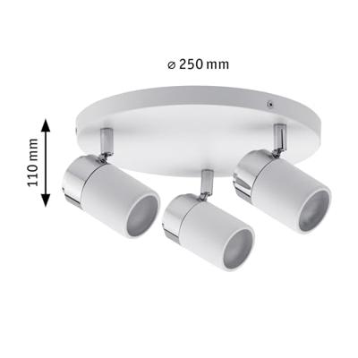Paulmann Zyli 66712 Plafondlamp voor badkamer 30 W Wit, Chroom