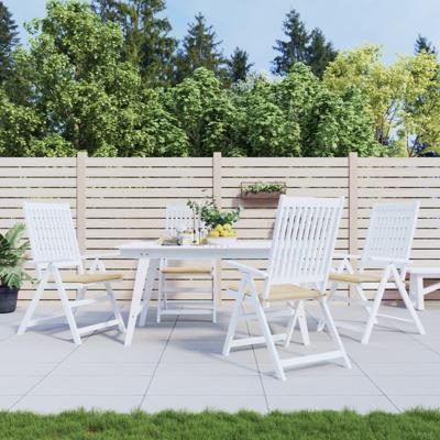 VidaXL Tuinstoelkussens 4 st 40x40x3 cm oxford stof beige