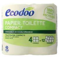 Ecodoo Toiletpapier compact ecologisch bio 4 Stuks - thumbnail