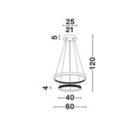 Lyora HanglampPreston goud Ø 60cm double - 9862852 - thumbnail