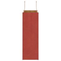 VidaXL Papieren zakken 250 st met hengsels 26x12x35 cm rood - thumbnail