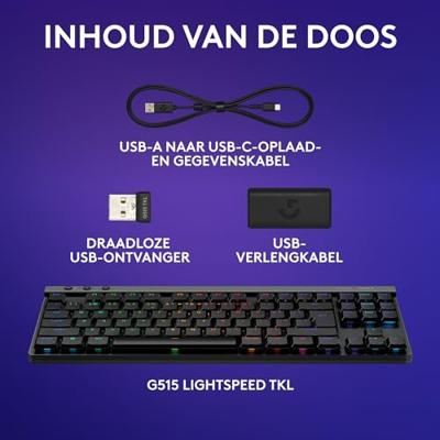 Logitech G515 Lightspeed TKL zwart