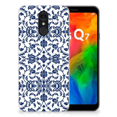 LG Q7 | TPU Case | Flower Blue