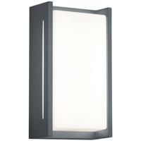 LED Tuinverlichting - Wandlamp Buitenlamp - Trion Indosi - 8W - Warm Wit 3000K - Waterdicht IP54 - Mat Antraciet - Aluminium - thumbnail